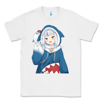 White Smile Beautiful Gawr Gura Classic Tee - artisFamous