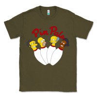 Army Green pin pals The Simpsons Classic Tee - artisFamous
