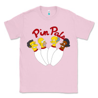Bubblegum Pink pin pals The Simpsons Classic Tee - artisFamous