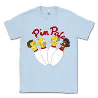 Dusty Blue pin pals The Simpsons Classic Tee - artisFamous