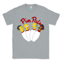 Heather Grey pin pals The Simpsons Classic Tee - artisFamous