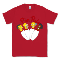 Red pin pals The Simpsons Classic Tee - artisFamous