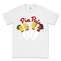 White pin pals The Simpsons Classic Tee - artisFamous
