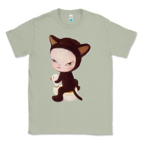 Matcha Yoshitomo Nara Cute Cat Classic Tee - artisFamous