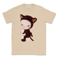 Mushroom Yoshitomo Nara Cute Cat Classic Tee - artisFamous