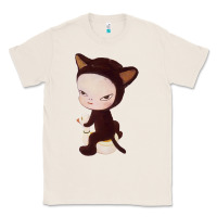 Natural Yoshitomo Nara Cute Cat Classic Tee - artisFamous