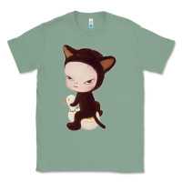 Sage Yoshitomo Nara Cute Cat Classic Tee - artisFamous