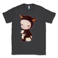 Smoke Yoshitomo Nara Cute Cat Classic Tee - artisFamous