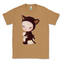Toasted Coconut Yoshitomo Nara Cute Cat Classic Tee - artisFamous