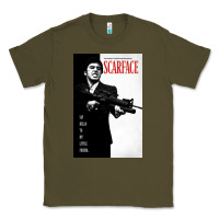 Army Green scarfaces Classic Tee - artisFamous