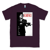 Plum scarfaces Classic Tee - artisFamous