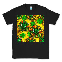 Black St. Patrick's sunflower seamless pattern Classic Tee - BundleAndBundleShop