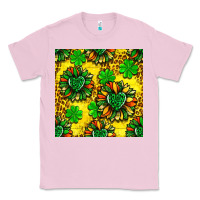 Bubblegum Pink St. Patrick's sunflower seamless pattern Classic Tee - BundleAndBundleShop