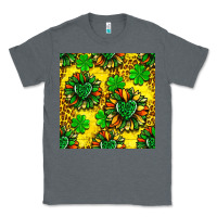 Charcoal Heather St. Patrick's sunflower seamless pattern Classic Tee - BundleAndBundleShop
