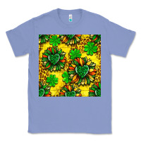 Colony Blue St. Patrick's sunflower seamless pattern Classic Tee - BundleAndBundleShop
