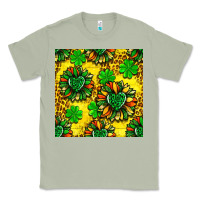 Matcha St. Patrick's sunflower seamless pattern Classic Tee - BundleAndBundleShop