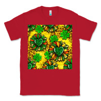Red St. Patrick's sunflower seamless pattern Classic Tee - BundleAndBundleShop