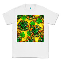 White St. Patrick's sunflower seamless pattern Classic Tee - BundleAndBundleShop
