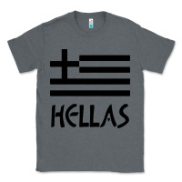 Charcoal Heather greece hellas Classic Tee - artisFamous