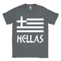 Charcoal Heather greece hellas Classic Tee - artisFamous