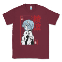 Burgundy aesthetic evangelion Classic Tee - artisFamous