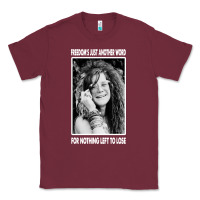 Burgundy vintage janis arts joplin Classic Tee - artisFamous