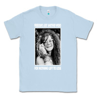 Dusty Blue vintage janis arts joplin Classic Tee - artisFamous