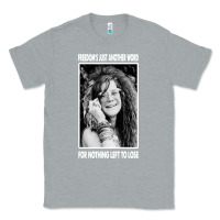 Heather Grey vintage janis arts joplin Classic Tee - artisFamous