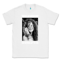White vintage janis arts joplin Classic Tee - artisFamous