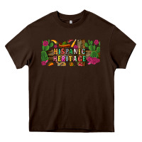 Chocolate Brown hispanic heritage libbey cup Heavy Core Tee - BundleAndBundleShop