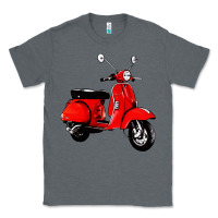 Charcoal Heather classic italian vespa scooter Classic Tee - artisFamous
