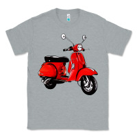 Heather Grey classic italian vespa scooter Classic Tee - artisFamous