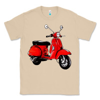 Mushroom classic italian vespa scooter Classic Tee - artisFamous