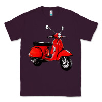 Plum classic italian vespa scooter Classic Tee - artisFamous