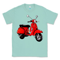 Seafoam classic italian vespa scooter Classic Tee - artisFamous