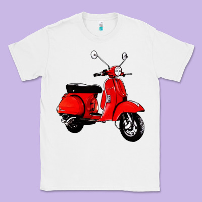 Classic Italian Vespa Scooter Classic Tee Designed By Artisfamous