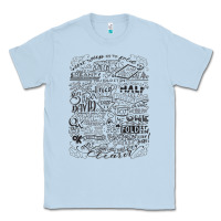 Dusty Blue schitt's creek fold in the cheese Classic Tee - artisFamous