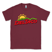 Burgundy del taco Classic Tee - artisFamous