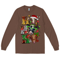 Chestnut Christmas ho ho ho cow Long Sleeve Tee - BarkalooDesign