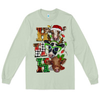 Matcha Christmas ho ho ho cow Long Sleeve Tee - BarkalooDesign