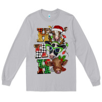 Moon Dust Christmas ho ho ho cow Long Sleeve Tee - BarkalooDesign