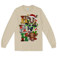 Mushroom Christmas ho ho ho cow Long Sleeve Tee - BarkalooDesign