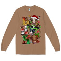 Christmas Ho Ho Ho Cow Long Sleeve Tee | Teevron