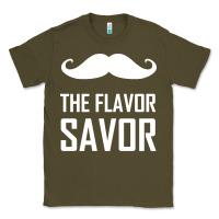 Army Green mustache the flavor savor Classic Tee - artisFamous