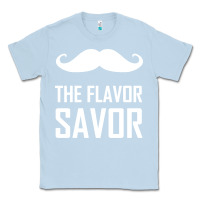 Dusty Blue mustache the flavor savor Classic Tee - artisFamous