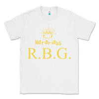 White rbg ruth bader ginsburg Classic Tee - artisFamous