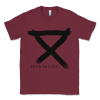 Burgundy CIRCA SURVIVE Classic Tee - artisFamous