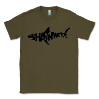 Army Green shark week Classic Tee - artisFamous