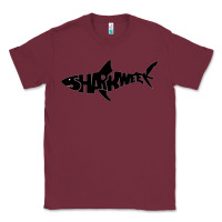Burgundy shark week Classic Tee - artisFamous