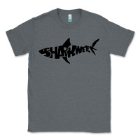 Charcoal Heather shark week Classic Tee - artisFamous